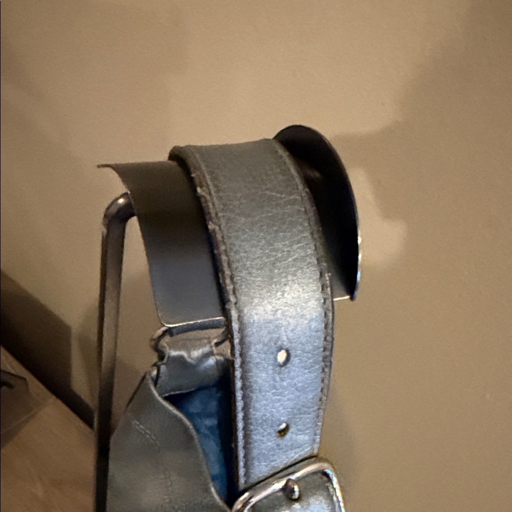 Coach Penelope Hobo Shoulder Bag Gray/Silver - Picture 4 of 11